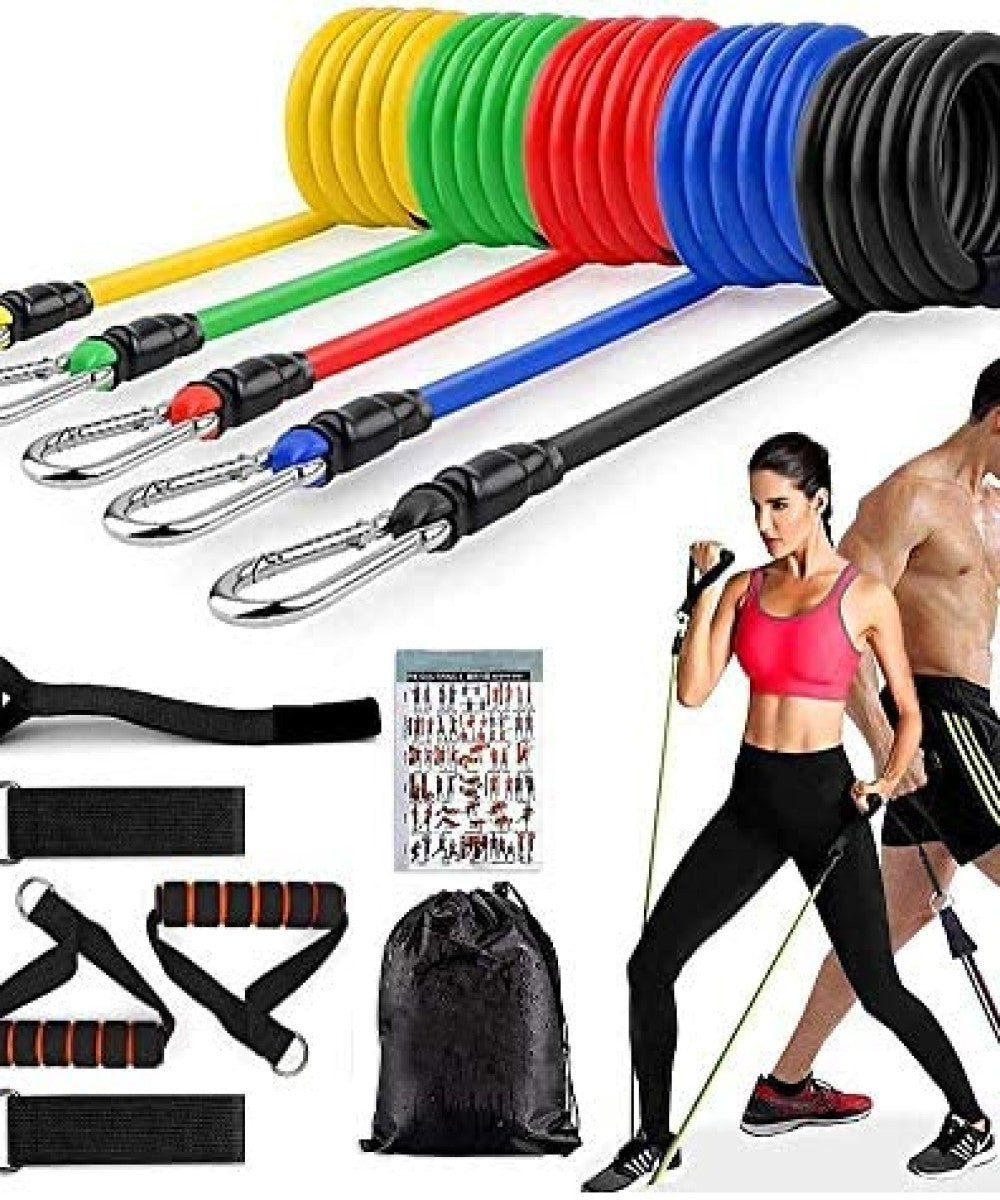 11 Pcs Resistance Band Set For Men & Women - OSAK ENTERPRISES