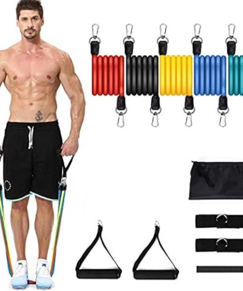 11 Pcs Resistance Band Set For Men & Women - OSAK ENTERPRISES