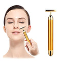 24K Gold Energy Beauty Bar Electric Facial Massage Roller - OSAK ENTERPRISES