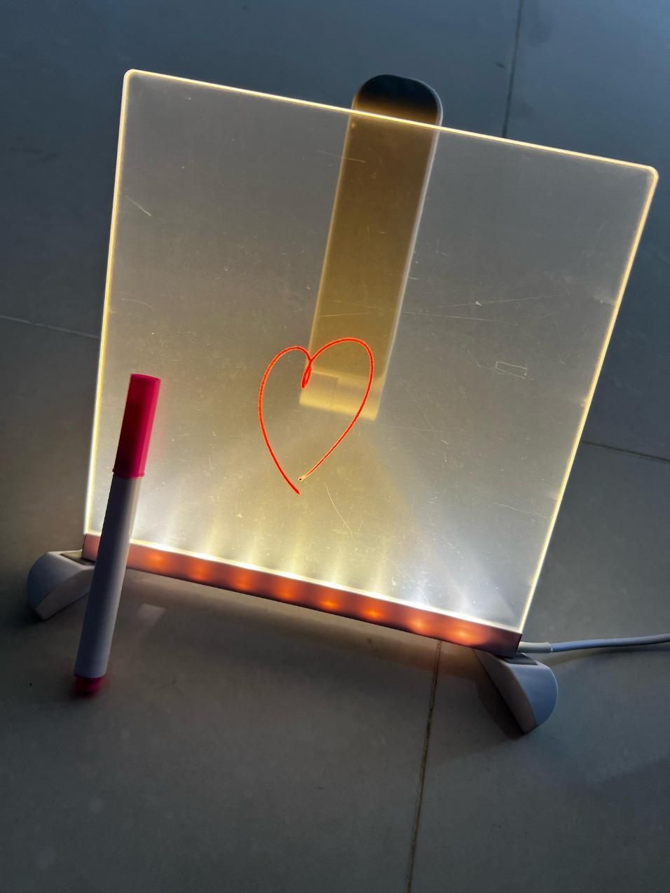 3D LED Light Glass Acrylic Writing pad - OSAK ENTERPRISES