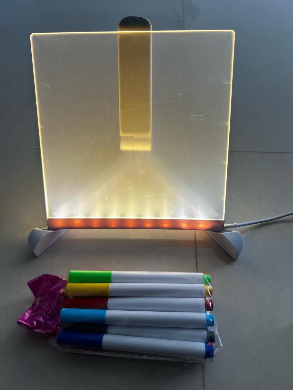 3D LED Light Glass Acrylic Writing pad - OSAK ENTERPRISES
