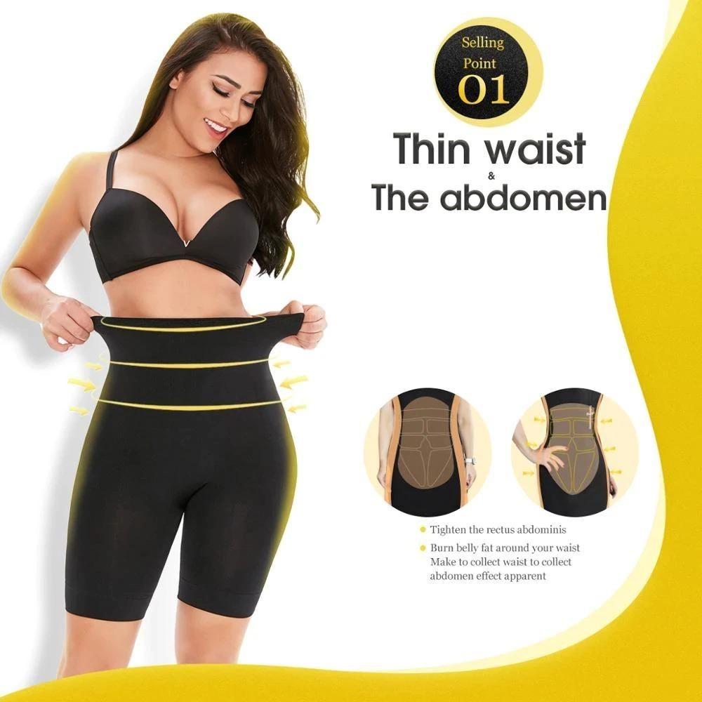 4 - in - 1 Shaper - Quick Slim Shape Wear Tummy, Back, Thighs, Hips - Black/Efffective Seamless Tummy Tucker Shapewear Body Shaper - OSAK ENTERPRISES