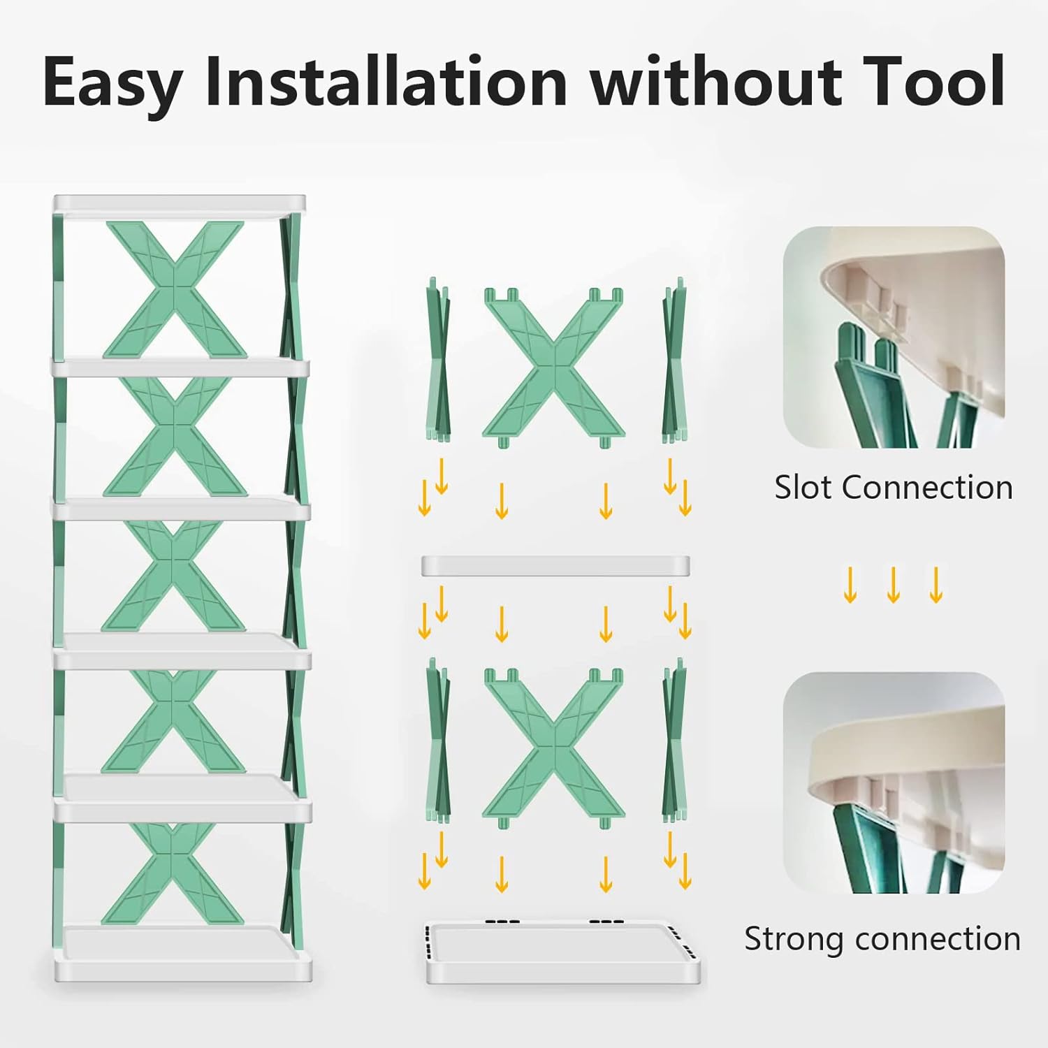 4 Layer Stylish Shoe Storage Organizer Multi - Purpose Stackable Shoe Rack Adjustable Slots - OSAK ENTERPRISES