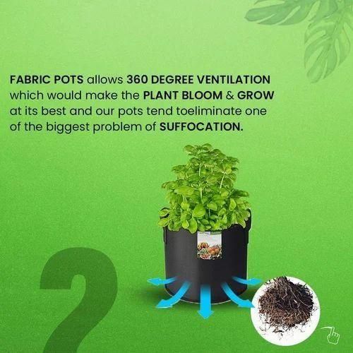 Geofabric Grow Bag for Planting (Pack of 3)