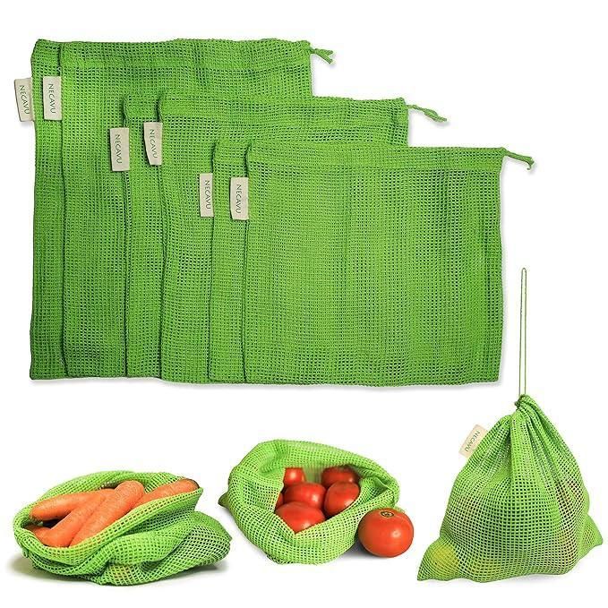 Fruit Bags For Vegetables And Fruits Reusable (Pack of 6)