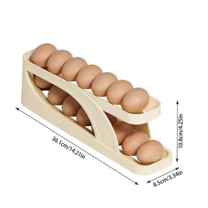 Automatically Rolling Egg Holder Container Display Rack - OSAK ENTERPRISES