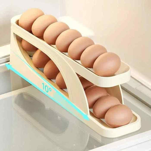 Automatically Rolling Egg Holder Container Display Rack - OSAK ENTERPRISES