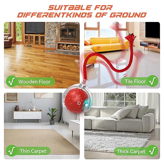 Cat Ball Toy, Electric Automatic Cat Toy for Home Cats (Multicolor) - OSAK ENTERPRISES