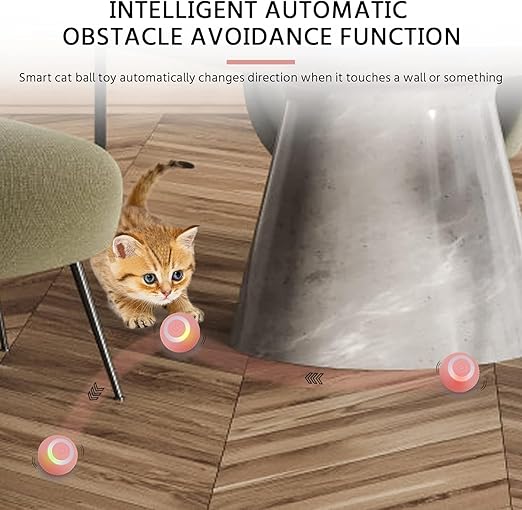 Cat Toy Ball Intelligent Funny Cat Ball 360 Degree (Pack of - 1) - OSAK ENTERPRISES