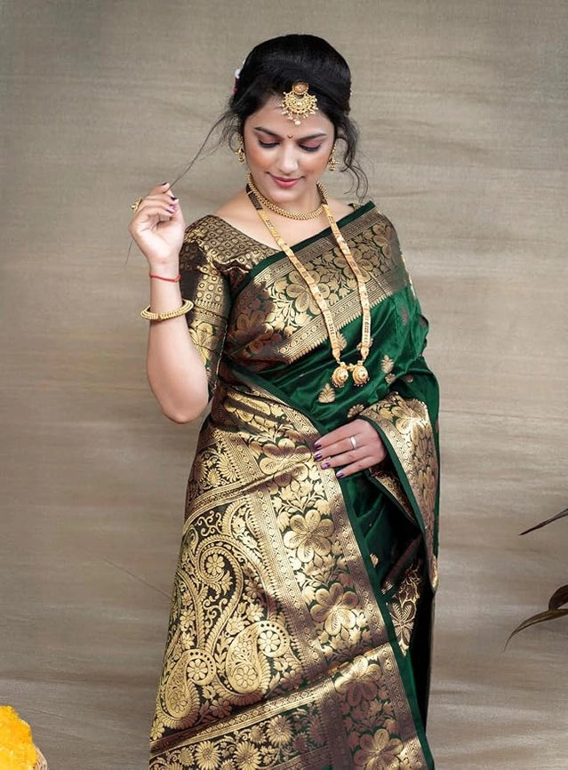 Banarasi Silk Embellished Saree for Women