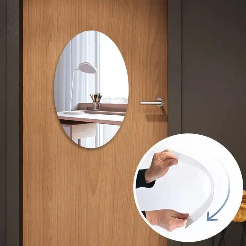 Combo of Oval Shape & Square Shape Mirror (Pack of 1) - OSAK ENTERPRISES