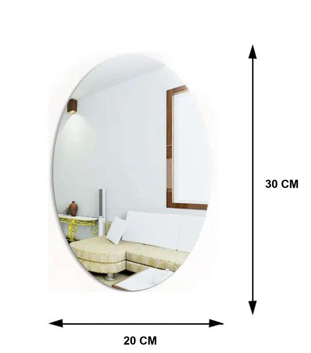 Combo of Oval Shape & Square Shape Mirror (Pack of 1) - OSAK ENTERPRISES