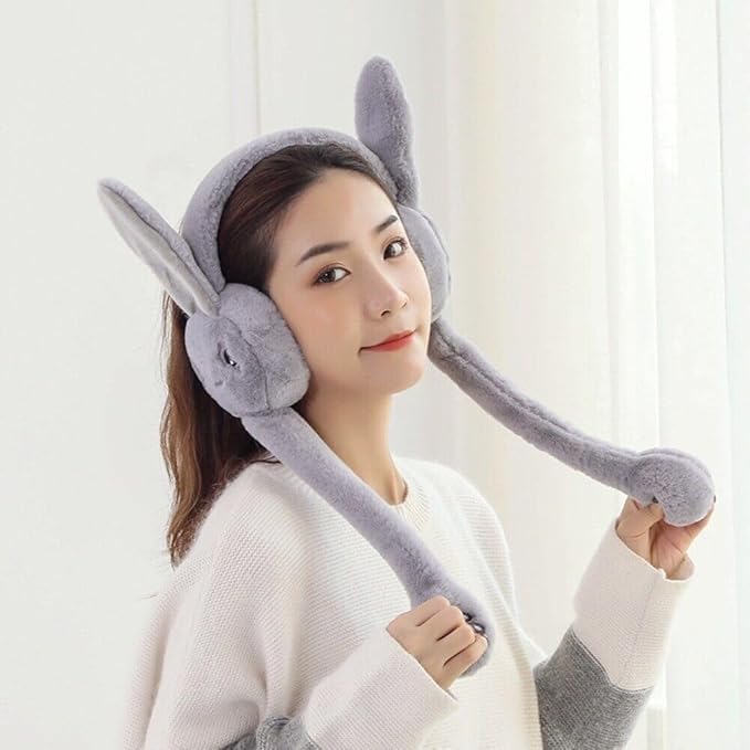 Cute rabbit jumping ear muffs for women - OSAK ENTERPRISES