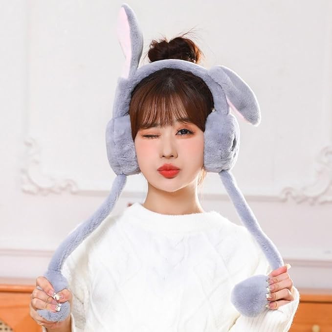 Cute rabbit jumping ear muffs for women - OSAK ENTERPRISES