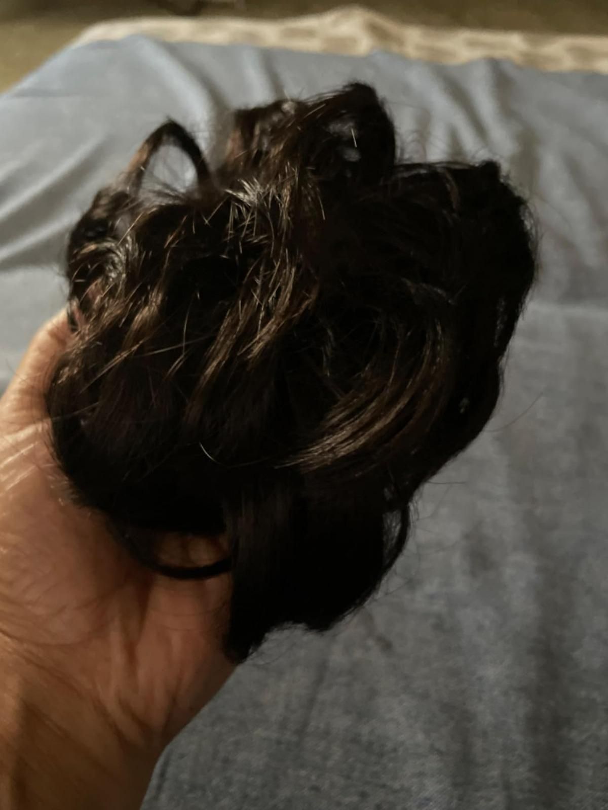 Elastic Artificial Hair Bun Brown & Black (Pack of 2) - OSAK ENTERPRISES