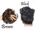 Elastic Artificial Hair Bun Brown & Black (Pack of 2) - OSAK ENTERPRISES
