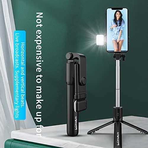 Extendable Flash 3 - in - 1 Selfie Stick Tripod with Bluetooth Remote - OSAK ENTERPRISES