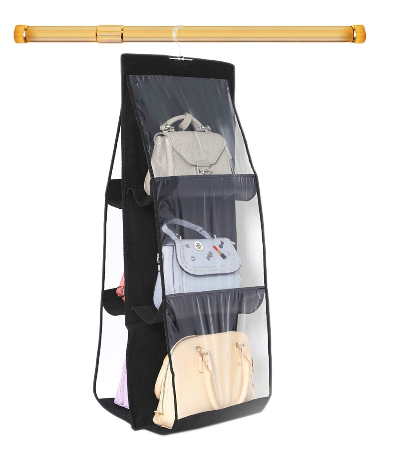 Foldable Handbag Storage 6 Pocket Organizer - OSAK ENTERPRISES