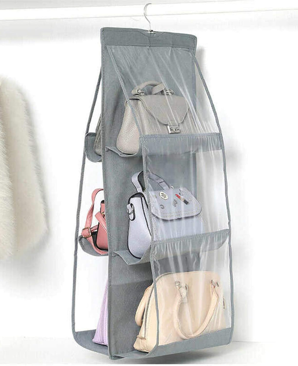 Foldable Handbag Storage 6 Pocket Organizer - OSAK ENTERPRISES