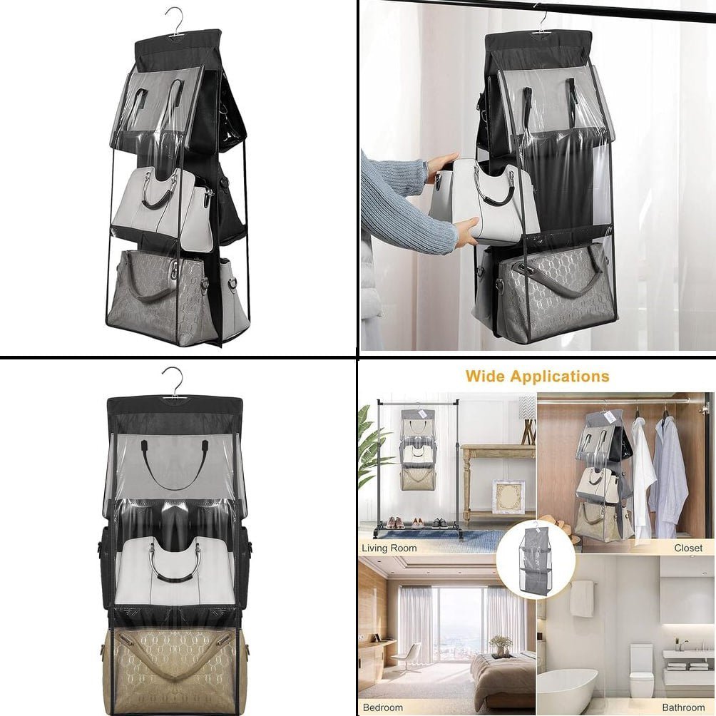 Foldable Handbag Storage 6 Pocket Organizer - OSAK ENTERPRISES