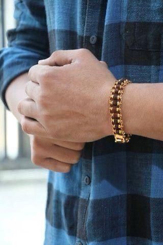 Genuine Paanch Mukhi Modern Rudraksha Bracelet With Gold Plating. - OSAK ENTERPRISES