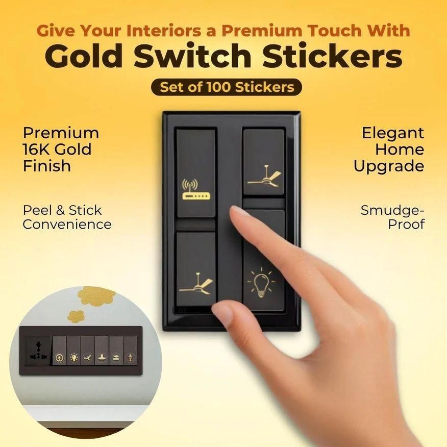 Gold Switch Stickers - OSAK ENTERPRISES