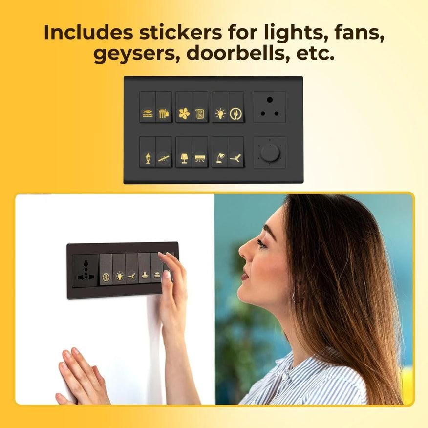 Gold Switch Stickers - OSAK ENTERPRISES