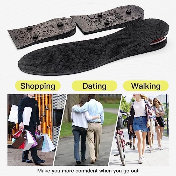 Height Increase Insole Heel Raisers Orthotic Insoles Adjustable Elevator Lift Kit Shoe Lifts - OSAK ENTERPRISES