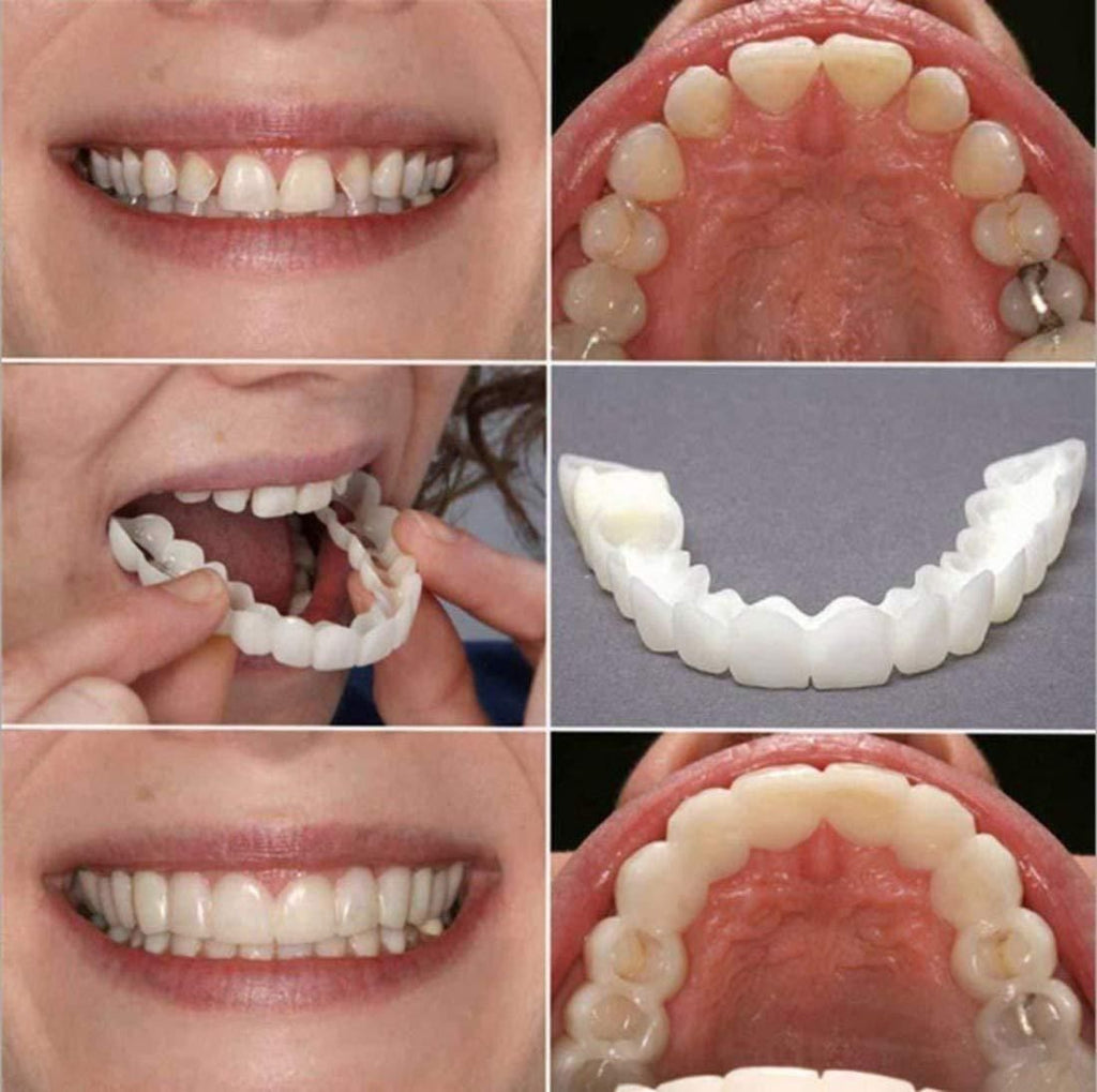 Instant and Confident on Smile Fit Flex Cosmetic Teeth Denture Teeth - OSAK ENTERPRISES