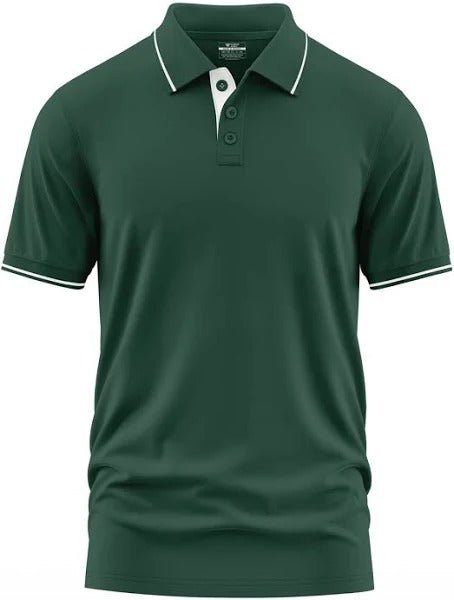 Men Solid Polo Collar Cotton T-shirt - OSAK ENTERPRISES
