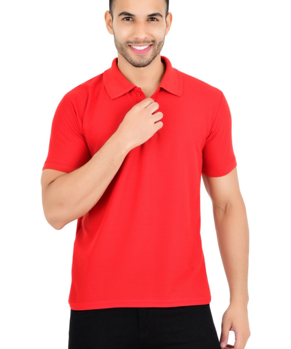 Men Solid Polo Neck Multicolor T-Shirt Pack of 4 - OSAK ENTERPRISES