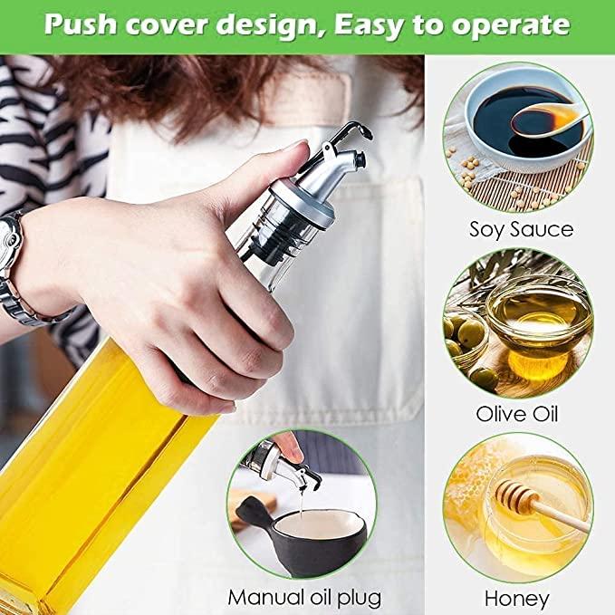Oil Dispenser Bottle Vinegar Bottle 1000ml Bottle for Cooking Lead for Kitchen pack of 1 - OSAK ENTERPRISES