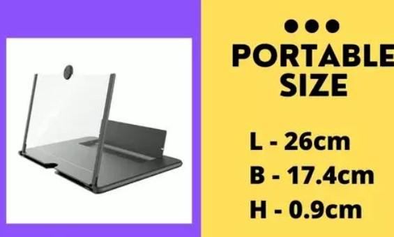 Portable 12X View F3 Screen Expander 3D Magnifier for Mobiles and Watching Movies Screen Expanders & Magnifiers - OSAK ENTERPRISES