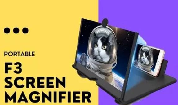 Portable 12X View F3 Screen Expander 3D Magnifier for Mobiles and Watching Movies Screen Expanders & Magnifiers - OSAK ENTERPRISES