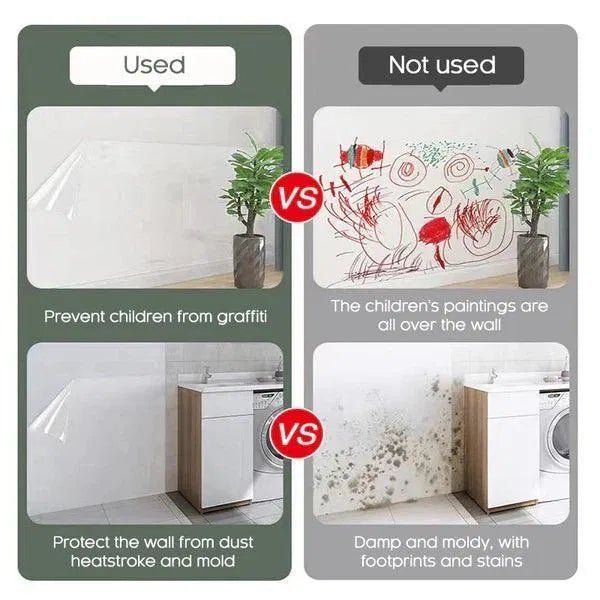 Self - Adhesive Transparent Electrostatic Wall Protection Film Buy 1 Get 1 Free - OSAK ENTERPRISES