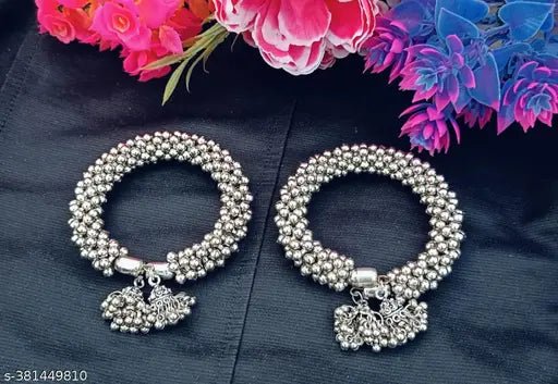 Silver Sterling Silver Kada (Pack of 2) - OSAK ENTERPRISES