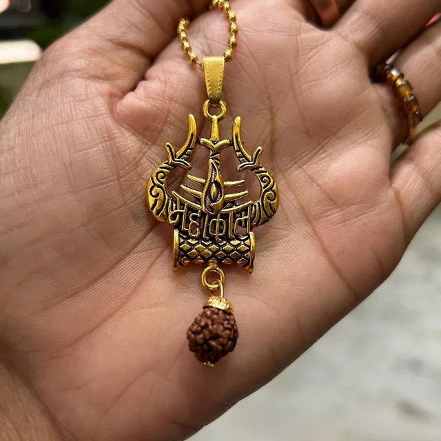 Spiritual Necklace Shiva Trishul damaru Necklace - OSAK ENTERPRISES