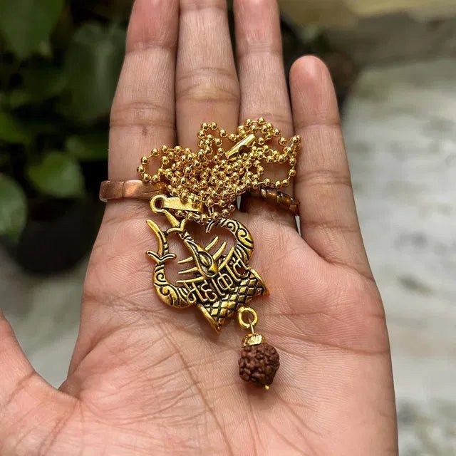 Spiritual Necklace Shiva Trishul damaru Necklace - OSAK ENTERPRISES