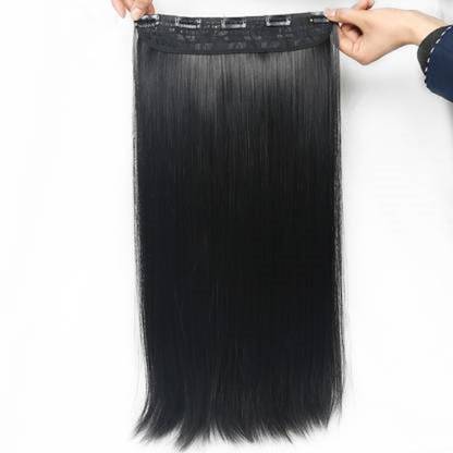 Stylish Soft Silky Straight Black Hair Extension Hair Extension - OSAK ENTERPRISES