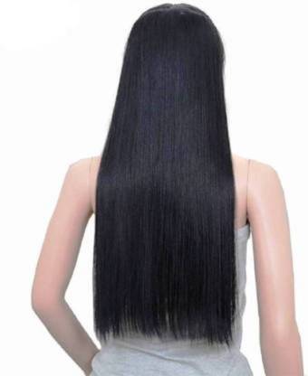 Stylish Soft Silky Straight Black Hair Extension Hair Extension - OSAK ENTERPRISES