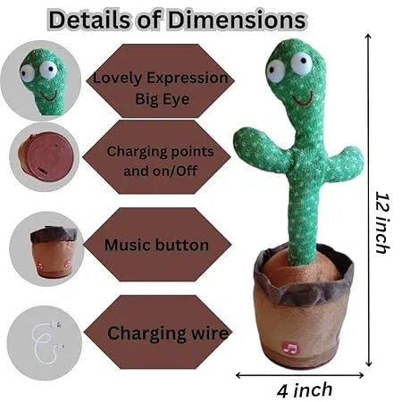 Talking & Dancing Cactus This Toy Talks - OSAK ENTERPRISES